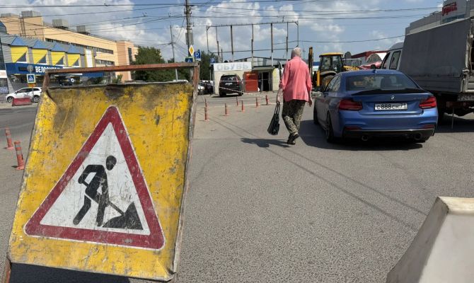 В Туле с 13 июня на улице Коминтерна ограничили движение транспорта