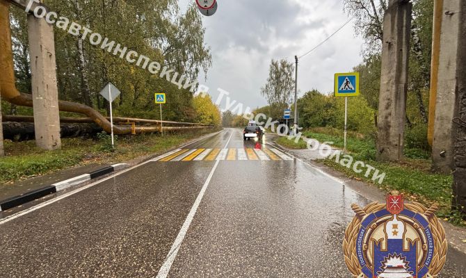 В Алексине Volkswagen сбил мужчину на пешеходном переходе