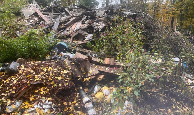 В Липках образовалась свалка после сноса аварийных домов