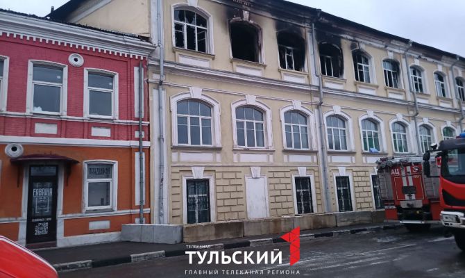 Сгоревший военный госпиталь в центре Тулы будет восстановлен