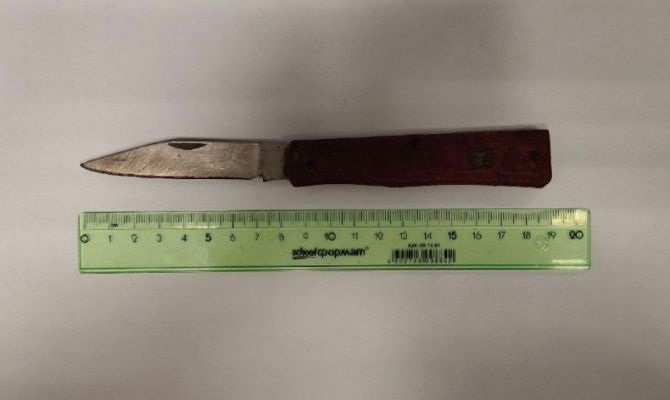 Житель Щекина попытался пронести в суд нож