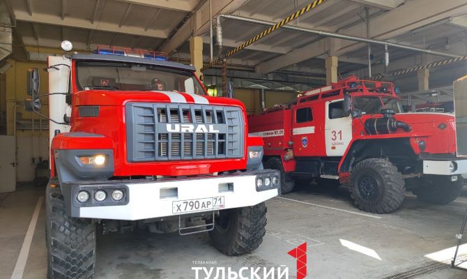 Под Узловой загорелся жилой дом