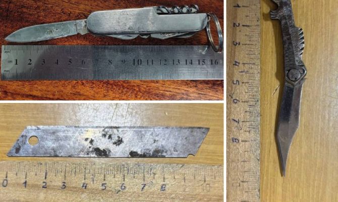 Туляки пытались пронести в здание суда ножи и лезвия