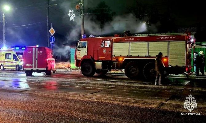 На пожаре в Туле погиб мужчина