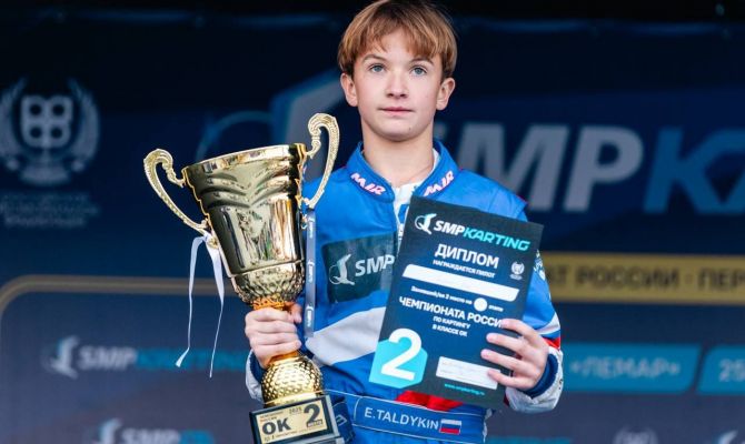 Туляк Егор Талдыкин взял "серебро" на этапе Чемпионата России по картингу