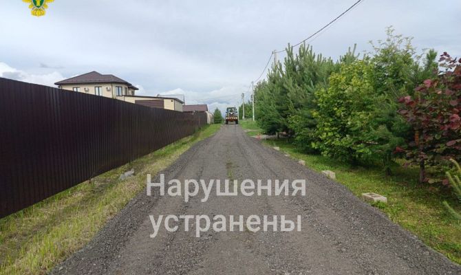В Дубне после вмешательства прокуратуры выровняли грунтовую дорогу