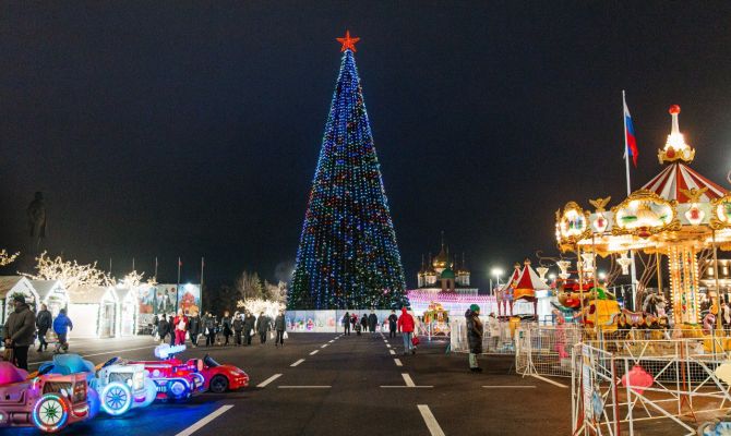 В Туле готовят новогодний сюрприз на площади Ленина
