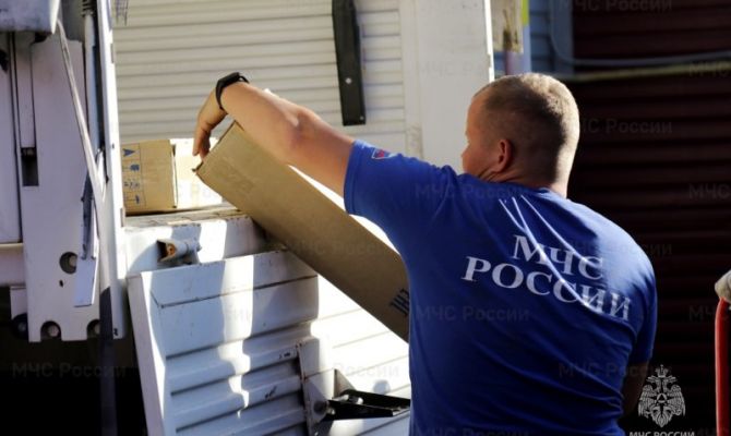 Тульские спасатели отправили в Курскую область огнетушители