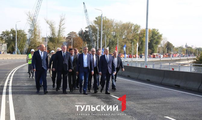 В Туле официально открыли новый мост через Упу