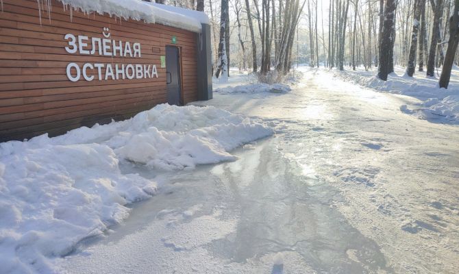 В Центральном парке Тулы прорвало канализацию