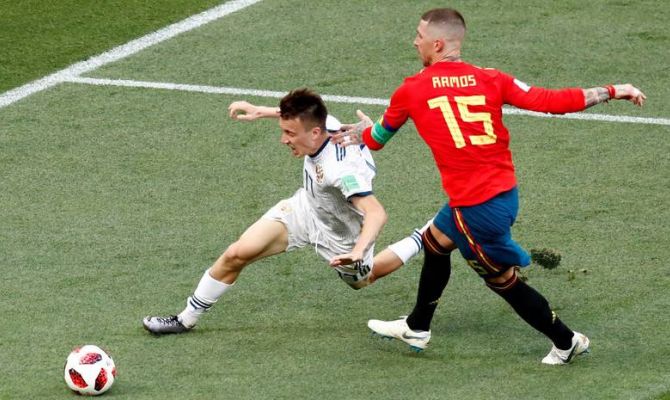 Первая серия пенальти на ЧМ-2018: Россия вырвала победу у Испании