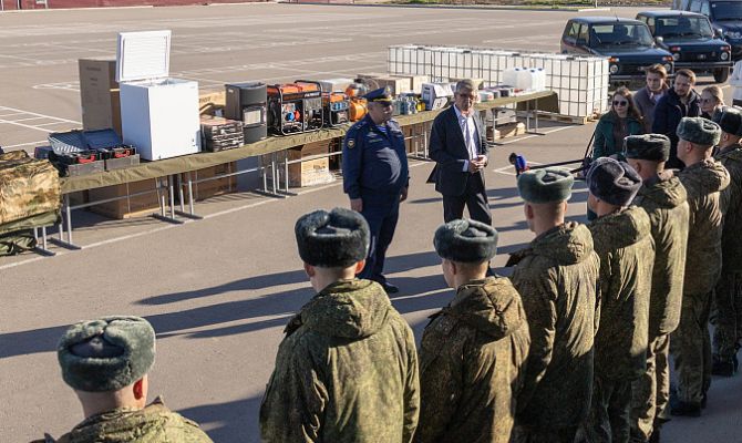 Тульским военнослужащим передали новую партию техники и экипировки
