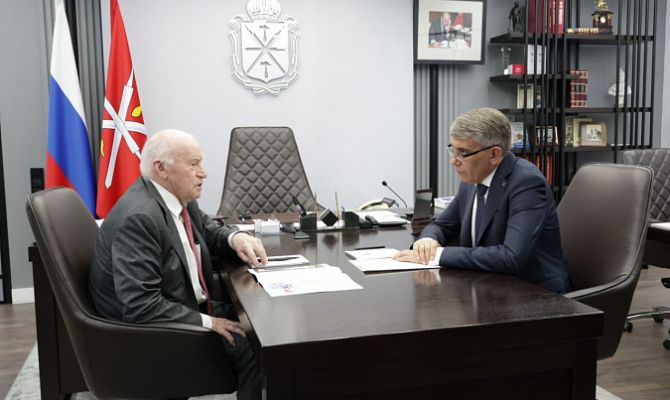 Врио Губернатора Дмитрий Миляев встретился с академиком РАН Лео Бокерией