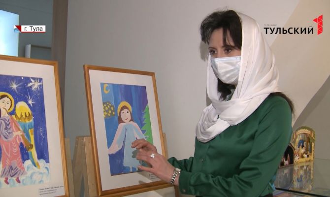 В тульском Николо-Владимирском храме работает экспозиция детских рисунков