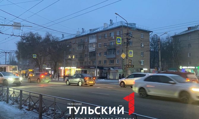 В Туле на пересечении проспекта Ленина и улицы 9 Мая не работают светофоры