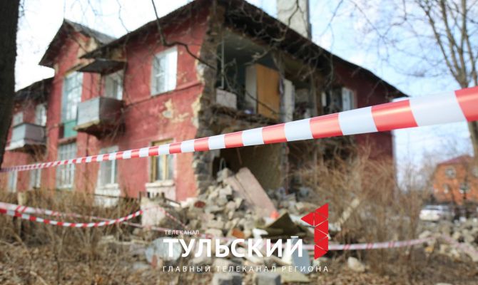 Что сейчас происходит на месте обрушения стены жилого дома в Киреевске: фоторепортаж