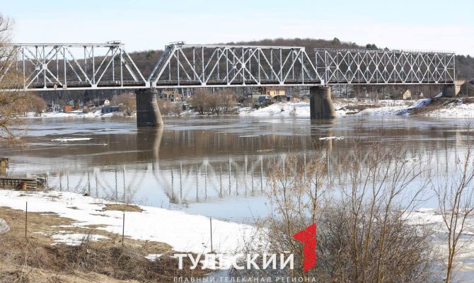 На Оке в районе Алексина прошёл ледоход
