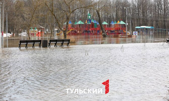 В Туле затопило Баташевский сад: фоторепортаж