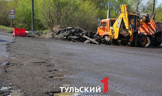 На Щекинском шоссе в Туле введут ограничения движения из-за ремонта