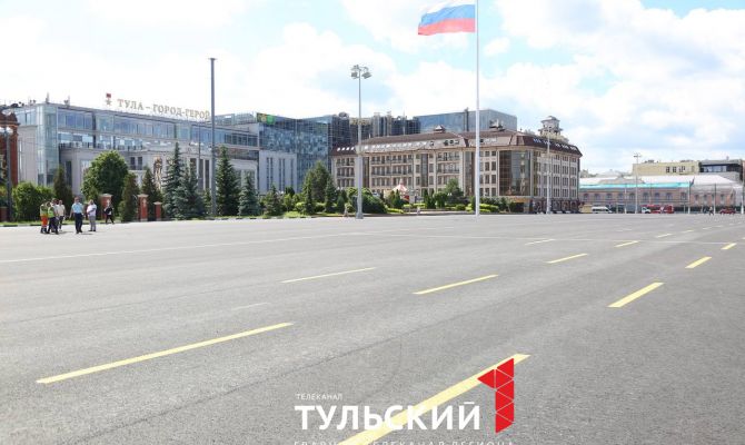 В Туле снова откроют парковку на площади Ленина