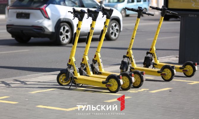 С улиц Тулы будут эвакуировать брошенные электросамокаты