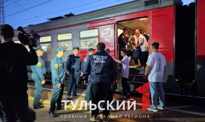 В Тулу прибыли жители Курской области