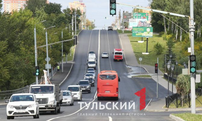 На Щекинском шоссе в Туле завершили ремонт дороги