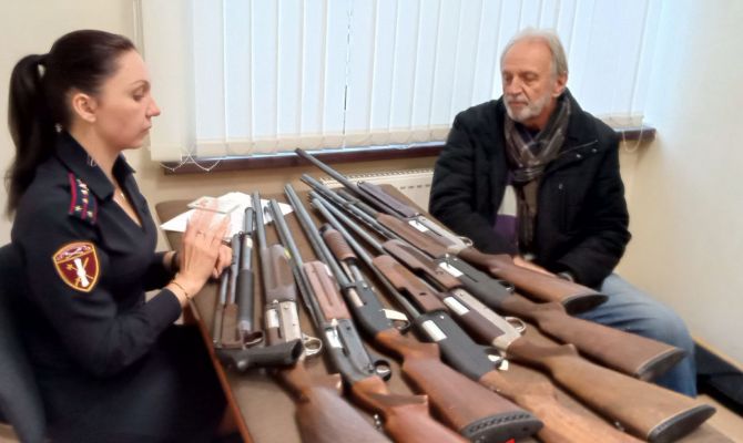 За неделю росгвардейцы изъяли у туляков 20 ружей