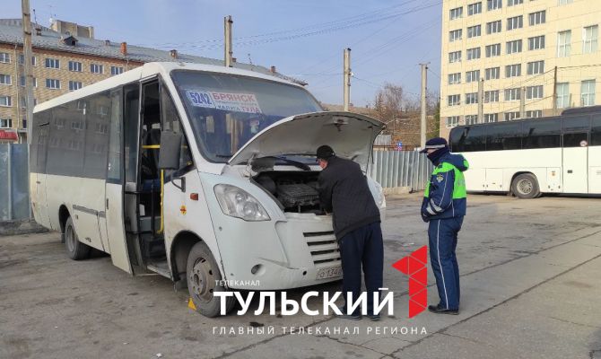 В Туле поймали водителя автобуса с неисправными тормозами