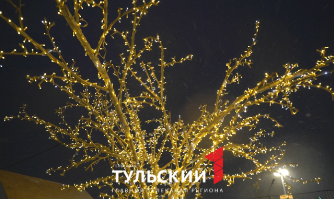 Стало известно, сколько километров гирлянд ушло на украшение Тулы