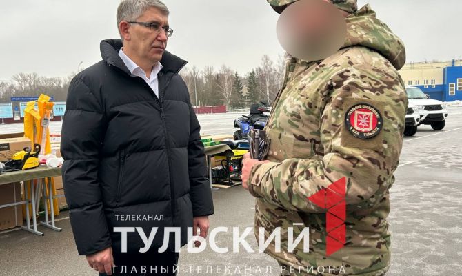 Тульским военнослужащим в зоне СВО доставили партию техники