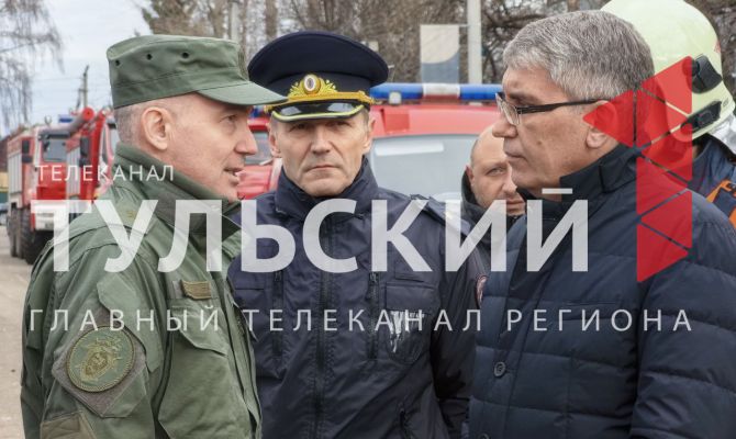 На место взрыва в тульский поселок Куркино приехал Дмитрий Миляев