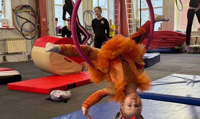 Юные гимнастки из Тулы показали свои первые номера для соревнований в Калуге