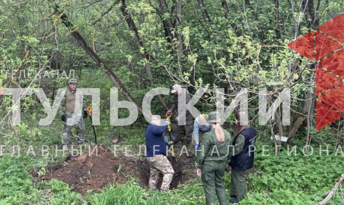 На Косой Горе в Туле следком и поисковики проводят эксгумацию тела