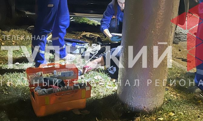 Момент смертельного ДТП с мотоциклистом в Туле попал на видео