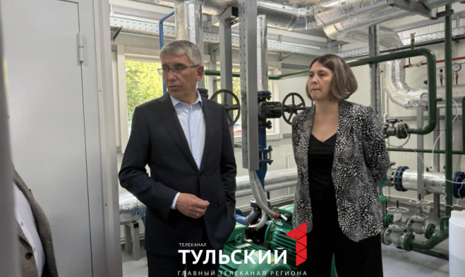 Дмитрий Миляев посетил новую котельную в Богородицке