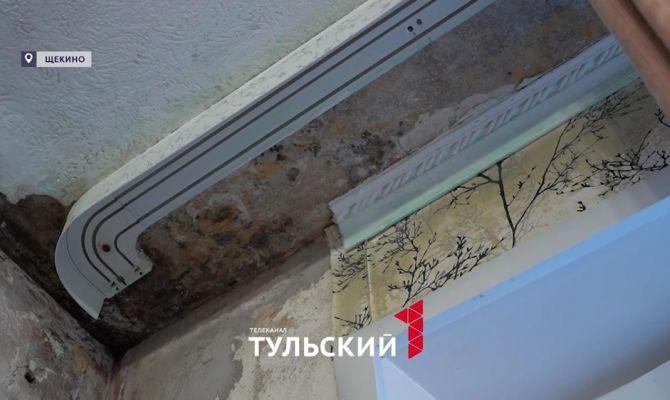 Пенсионерка из Щекина 12 лет живет с черным грибком на потолке