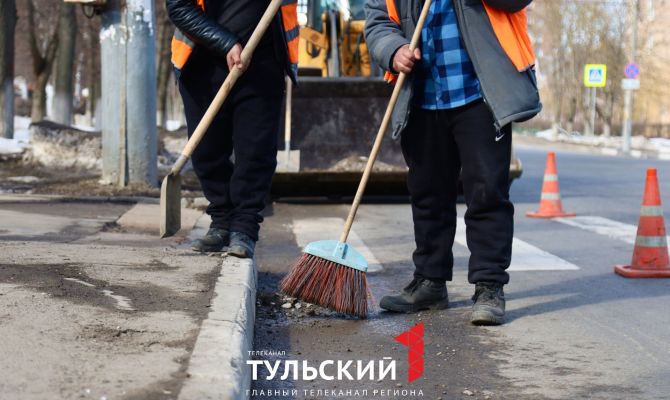 Больше 670 тысяч кубометров снега вывезли с улиц Тулы за зиму