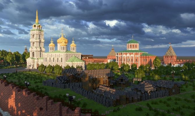 Центр Тулы построили в Minecraft