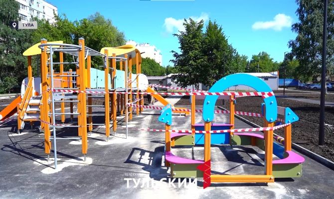На улице Литейной в Туле открылся новый сквер