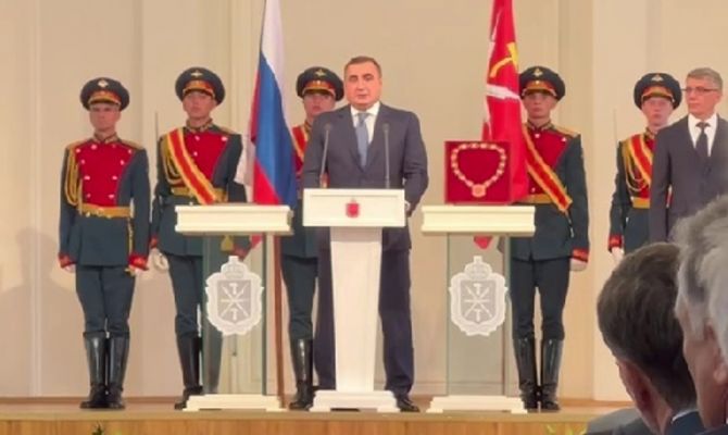 Алексей Дюмин выступил на церемонии вступления Дмитрия Миляева в должность Губернатора