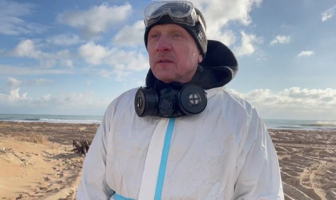 Туляки помогают ликвидировать последствия разлива мазута в Черном море