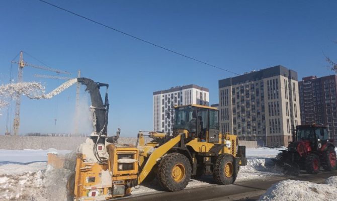 За сутки с улиц Тулы вывезли более 7 тысяч кубометров снега