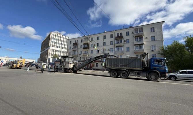 В Туле стартовал ремонт Красноармейского проспекта