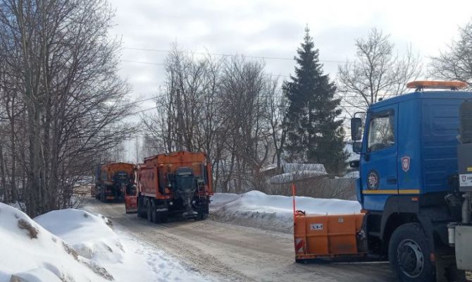 За прошедшие сутки с улиц Тулы вывезли 8 тысяч кубометров снега
