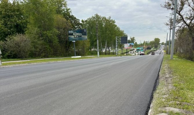 В Туле завершили ремонт Щекинского шоссе