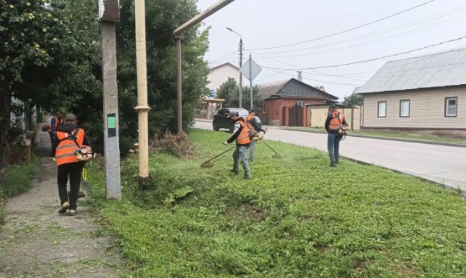 На каких улицах Тулы убирались коммунальщики 30 июля 