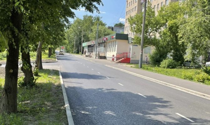 Укладку асфальта на Красноармейском проспекте в Туле завершили на треть