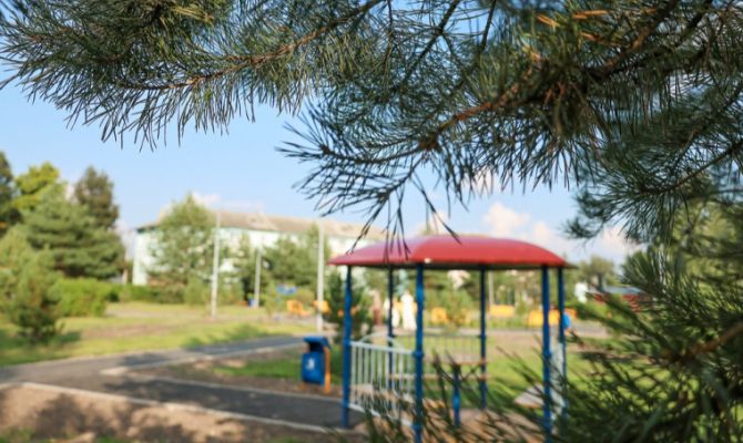 В тульском поселке Обидимо на улице Комсомольской появился сквер