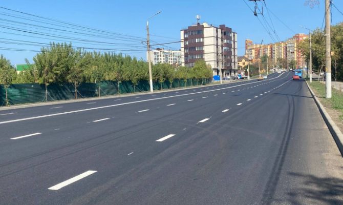 В Туле отремонтировали дорогу на улице Дмитрия Ульянова